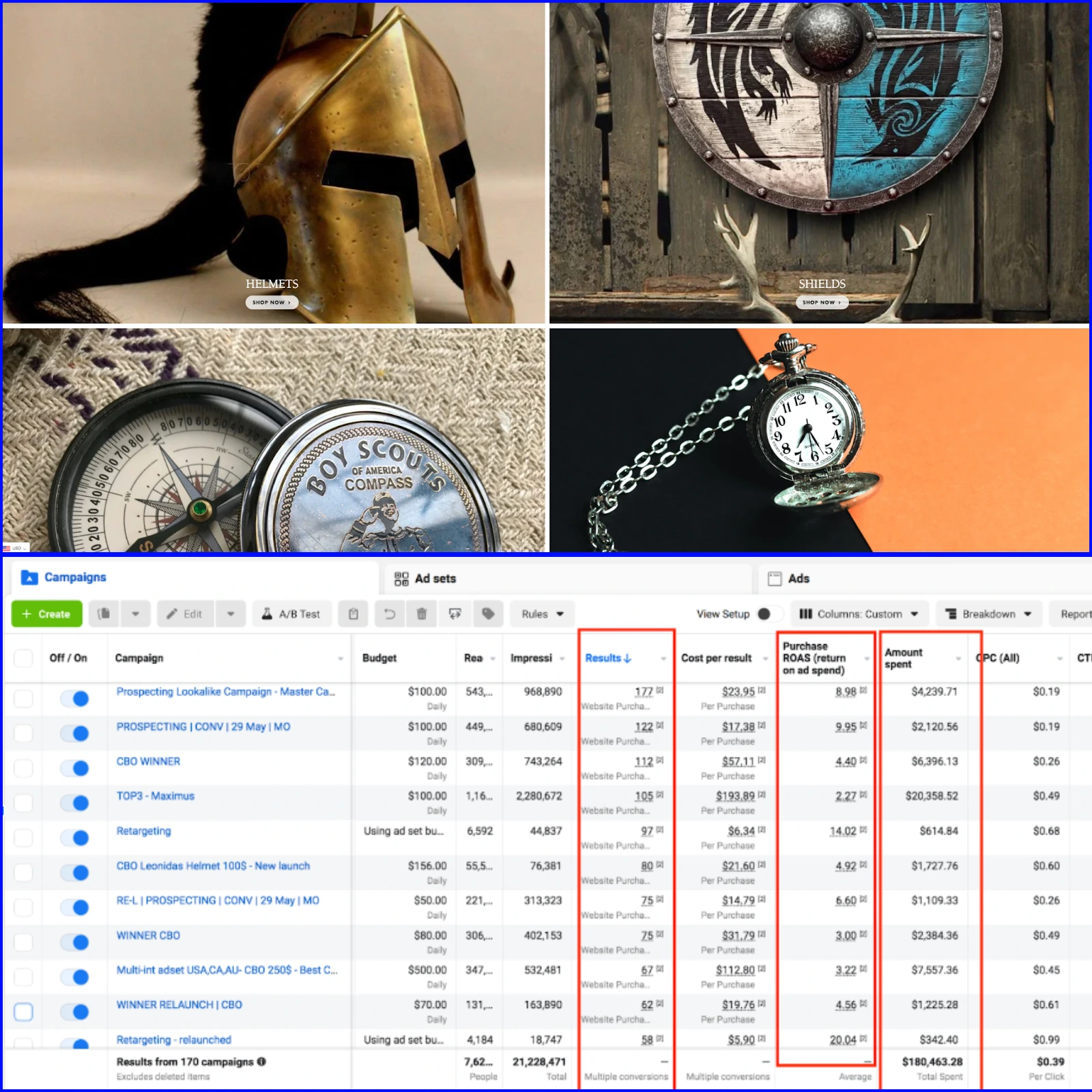 Handicraft Products Store - Meta Ads Portfolio